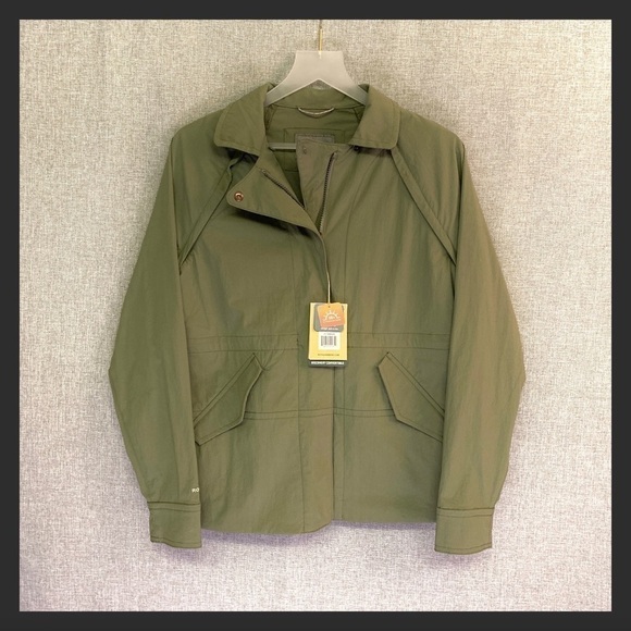 ROYAL ROBBINS VEST to Convertible Jacket Raincoat UPF 30+ SMALL Green NWT - Picture 1 of 10